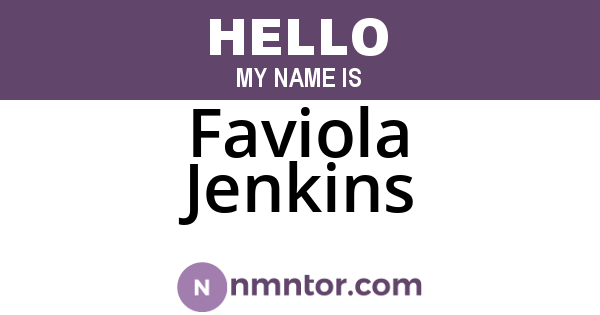 Faviola Jenkins