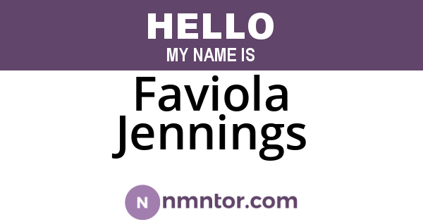Faviola Jennings
