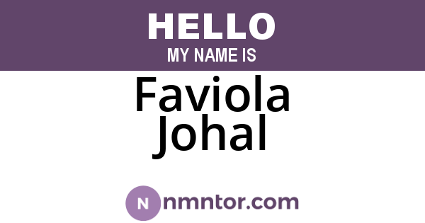 Faviola Johal