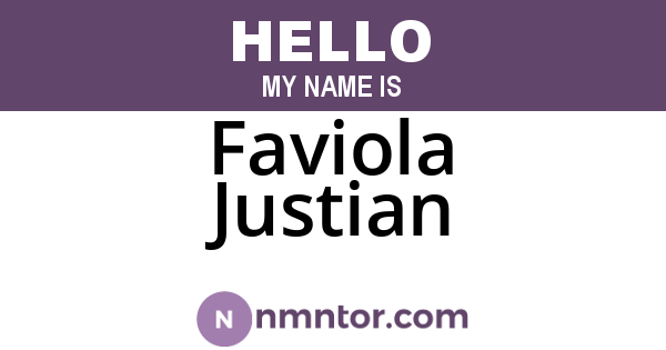 Faviola Justian