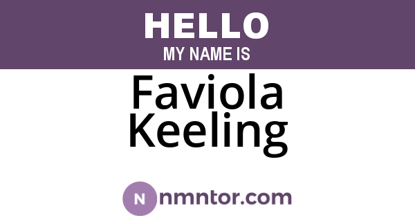 Faviola Keeling