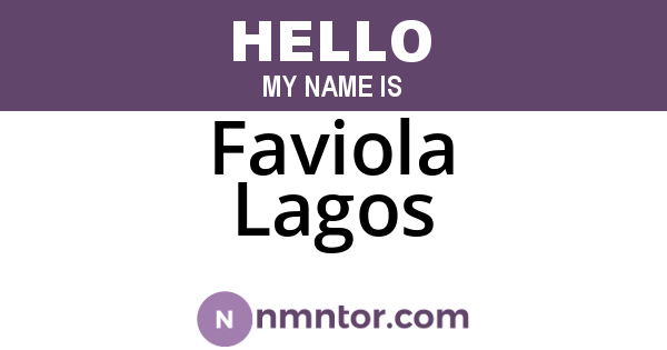 Faviola Lagos