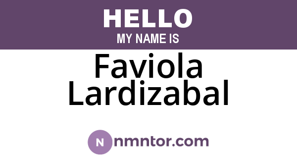Faviola Lardizabal
