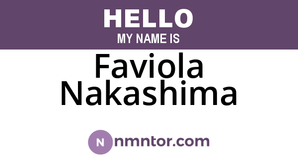 Faviola Nakashima