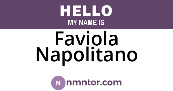 Faviola Napolitano