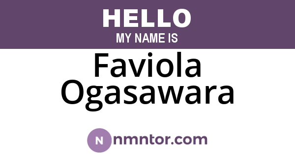 Faviola Ogasawara