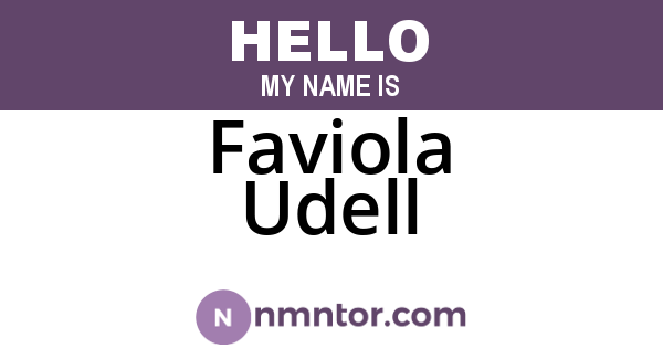 Faviola Udell