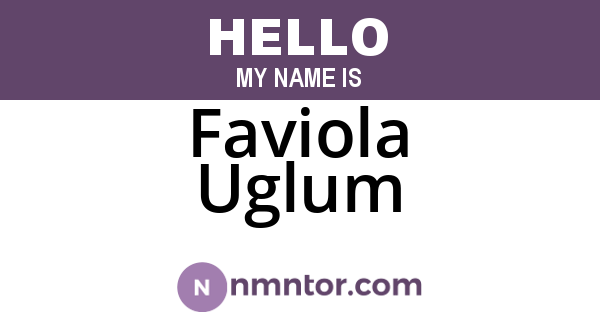 Faviola Uglum