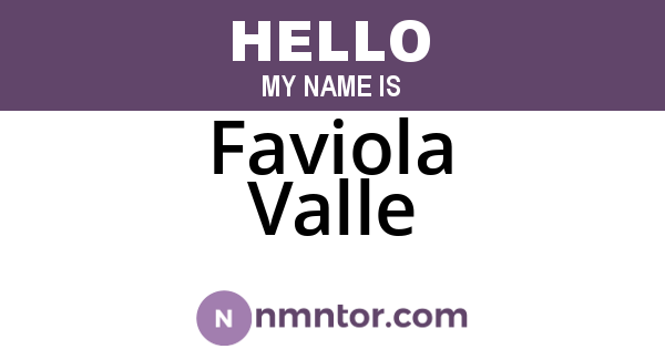 Faviola Valle