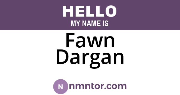 Fawn Dargan