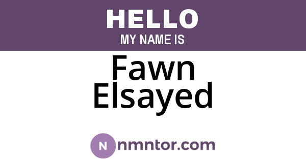 Fawn Elsayed
