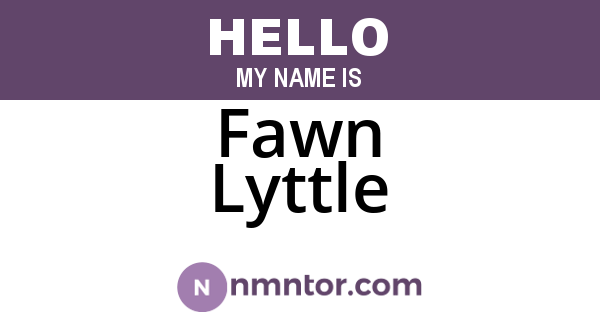 Fawn Lyttle