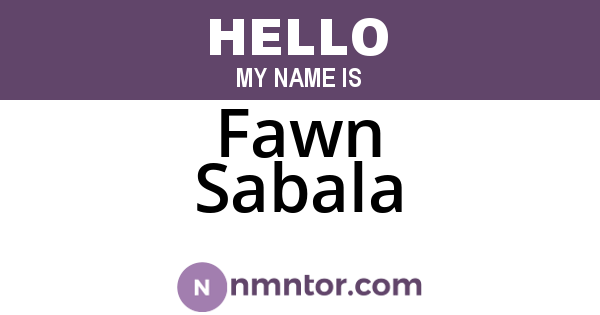 Fawn Sabala