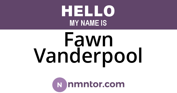 Fawn Vanderpool
