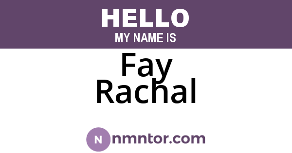 Fay Rachal