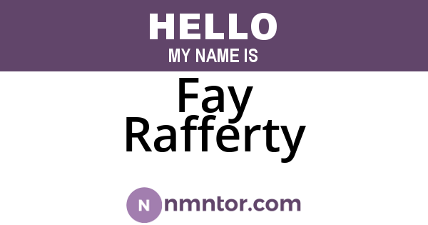 Fay Rafferty