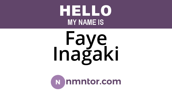 Faye Inagaki