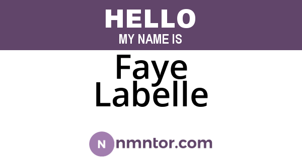 Faye Labelle