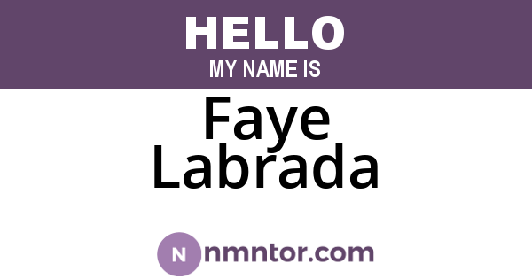 Faye Labrada