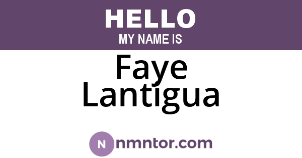 Faye Lantigua