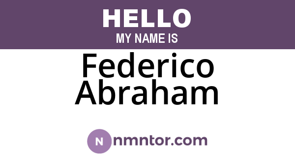 Federico Abraham