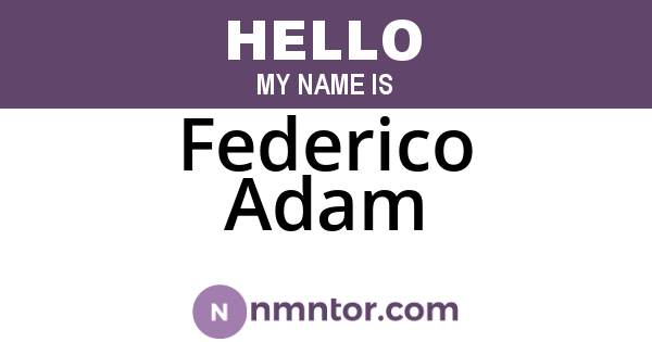 Federico Adam