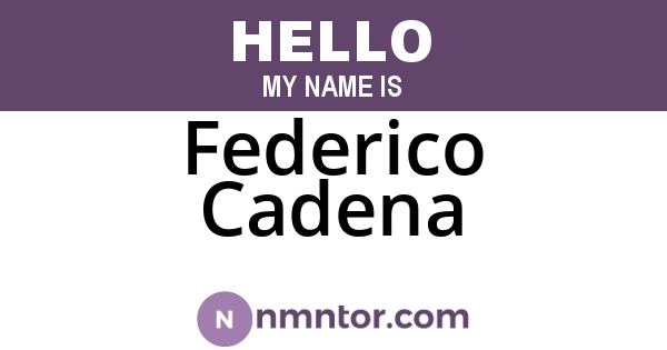 Federico Cadena