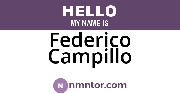 Federico Campillo