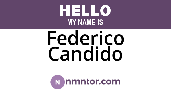 Federico Candido