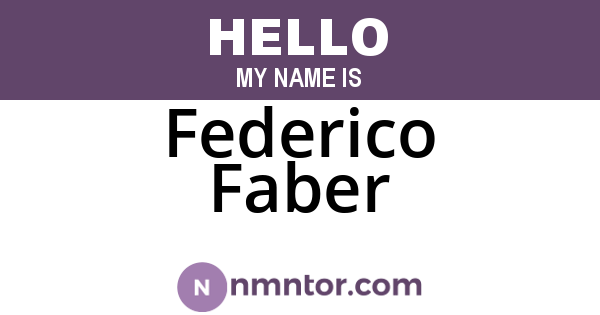 Federico Faber