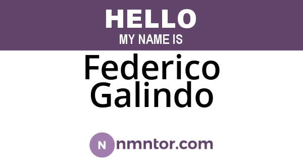Federico Galindo