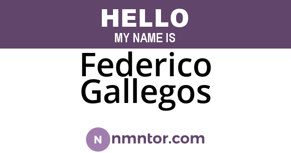 Federico Gallegos