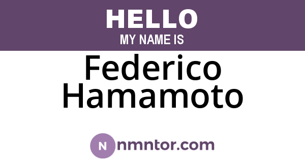 Federico Hamamoto