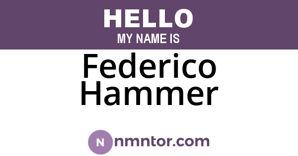 Federico Hammer
