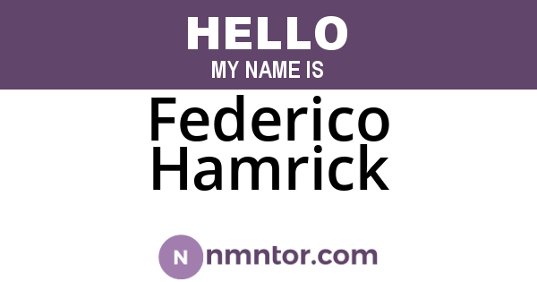 Federico Hamrick