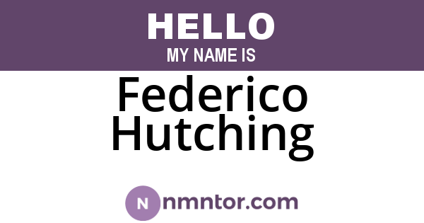 Federico Hutching