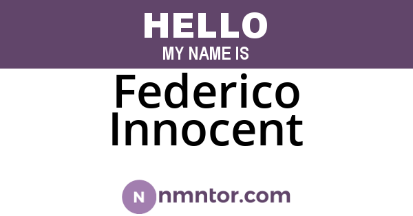 Federico Innocent