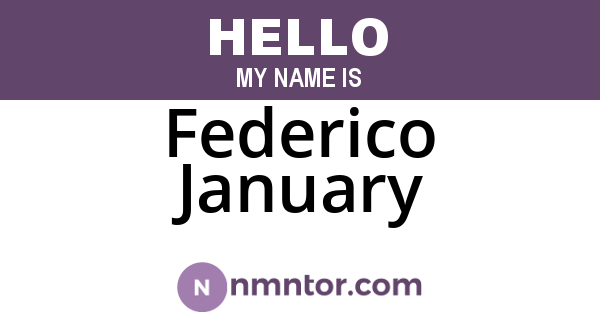 Federico January
