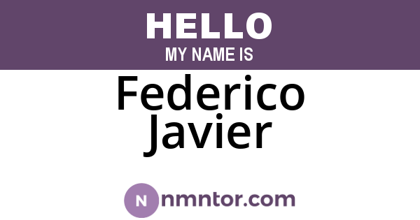 Federico Javier