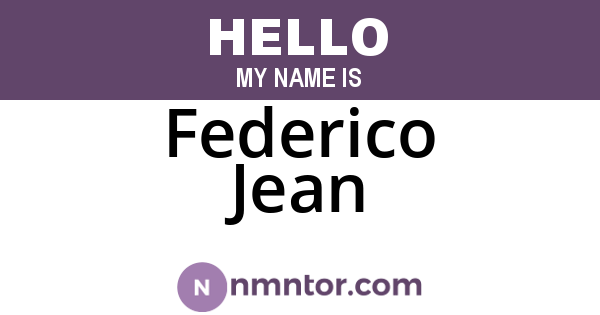 Federico Jean