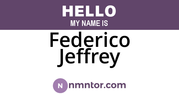 Federico Jeffrey