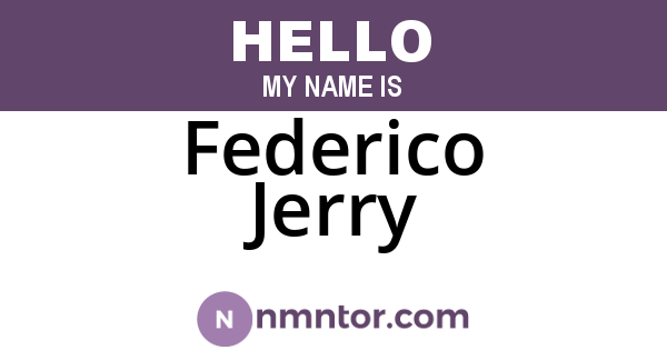 Federico Jerry