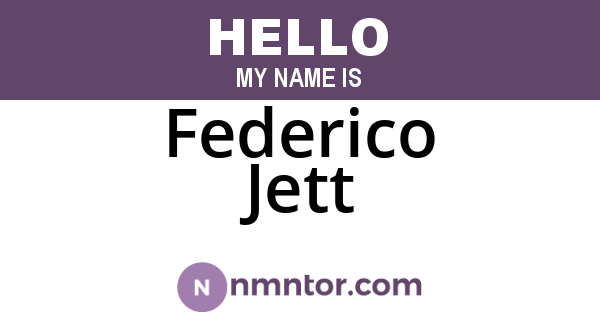 Federico Jett