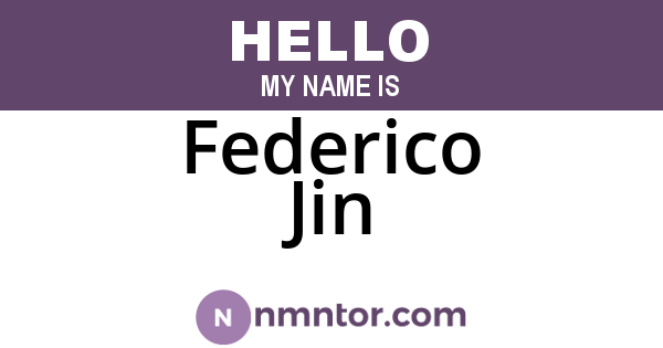 Federico Jin