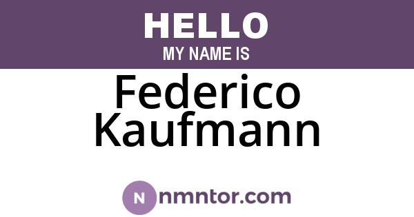 Federico Kaufmann
