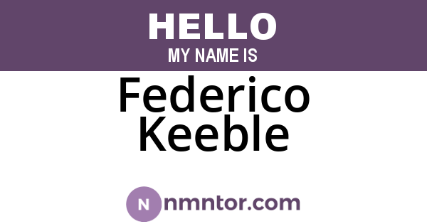 Federico Keeble