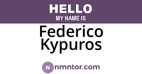 Federico Kypuros