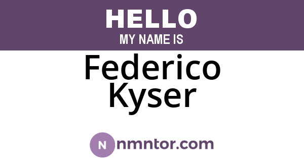 Federico Kyser
