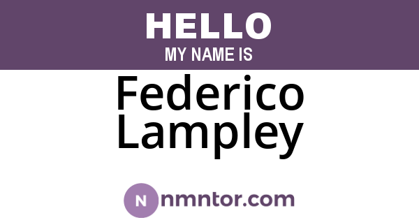 Federico Lampley