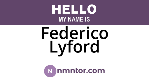 Federico Lyford